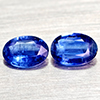 Natural Blue Kyanite 1.76 Ct. 2 Pcs Oval Shape 7.1 x 5.1 Mm Gemstones