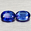 Natural Blue Kyanite 1.85 Ct. 2 Pcs Oval Shape 7 x 5 Mm Gemstones From Sri Lanka