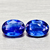 Natural Blue Kyanite 1.92 Ct. 2 Pcs Oval Shape 7 x 5.1 Mm Gemstones