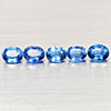 Natural Blue Kyanite 2.12 Ct. 5 Pcs. Oval Shape Gemstones Sri - Lanka