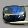 Multi Color Blue Natural Labradorite Doublet 9.18 Ct. Baguette Cabochon Unheated