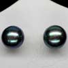 7.90 Ct. 8.2 Mm. Round Cab Natural Pearl Silver Earring