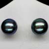 7.31 Ct. 8 Mm. Round Cab Natural Pearl Silver Earring