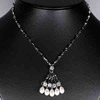 8.36 G. Natural White Pearl Nickel Necklace Unheated
