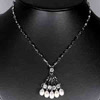 9.11 G. Natural White Pearl Nickel Necklace Unheated
