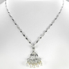 8.48 G. Natural White Pearl Nickel Necklace Unheated