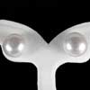 10.44 Ct. Natural White Pearl Silver Earring Unheated