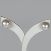 11.75 Ct. Amazing Natural White Pearl Silver Earring