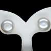 12.07 Ct. Cute Natural White Color Pearl Silver Earring