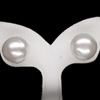10.88 Ct. Natural White Pearl Silver Earring Unheated