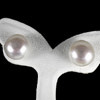 13.38 Ct. Majestic Natural White Pearl Silver Earring