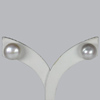 13.50 Ct.  Amazing Natural White Pearl Silver Earring