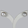 11.51 Ct.  Amazing Natural White Pearl Silver Earring