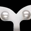 10.42 Ct. Charming Natural White Pearl Silver Earring