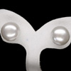 10.82 Ct. Natural White Pearl Silver Earring Unheated