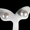 12.91 Ct. Natural White Pearl Silver Earring Unheated