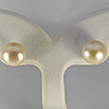 14.07 Ct. Surprising Natural White Pearl Strong lridescent Silver Earring