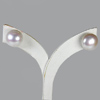 10.43 Ct. Delightful Natural White Pearl Silver Earring