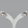 9.77 Ct. Alluring Natural White Pearl Silver Earring