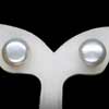9.74 Ct. Natural White Pearl Silver Earring Unheated