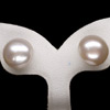 13.37 Ct Interesting Natural White Pearl Silver Earring
