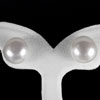 12.08 Ct. Cute Natural White Color Pearl Silver Earring