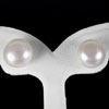 12.38 Ct. Cute Natural White Color Pearl Silver Earring