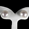 11.55 Ct. Cute Natural White Color Pearl Silver Earring