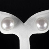 12.65 Ct. Cute Natural White Color Pearl Silver Earring