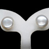 11.86 Ct. Cute Natural White Color Pearl Silver Earring