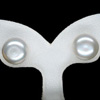 12.92 Ct. Cute Natural White Color Pearl Silver Earring