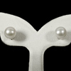 12.09 Ct. Cute Natural White Color Pearl Silver Earring