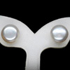 12.57 Ct. Cute Natural White Color Pearl Silver Earring