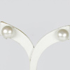 12.36 Ct. Cute Natural White Color Pearl Silver Earring