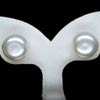 13.64 Ct. Cute Natural White Color Pearl Silver Earrings