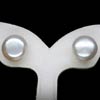 14.06 Ct. Cute Natural White Color Pearl Silver Earring