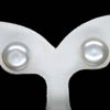 14.62 Ct Cute Natural White Color Pearl Silver Earrings