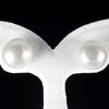 13.61 Ct. Natural White Color Pearl Silver Earrings