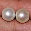 14.08 Ct Nice Natural White Color Pearl Silver Earrings 14.08 Ct Nice Natural White Color Pearl Silver Earrings
