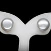 13.48 Ct. Natural White Color Pearl Silver Earrings