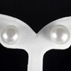 13.27 Ct. Natural White Color Pearl Silver Earrings