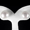 14.71 Ct Cute Natural White Color Pearl Silver Earrings