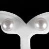 12.86 Ct. Natural White Color Pearl Silver Earrings