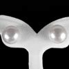 14.58 Ct Nice Natural White Color Pearl Silver Earrings