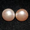 10.59 Ct. Nice Natural Orange Pearl Silver Earring