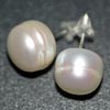15.19 Ct. Charming Natural White Pearl Silver Earrings