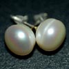 13.97 Ct Attractive Natural White Pearl Silver Earrings