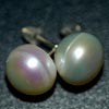 13.43 Ct Attractive Natural White Pearl Silver Earrings