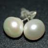 13.26 Ct. Charming Natural White Pearl Silver Earrings