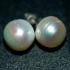 14.57 Ct Attractive Natural White Pearl Silver Earrings
